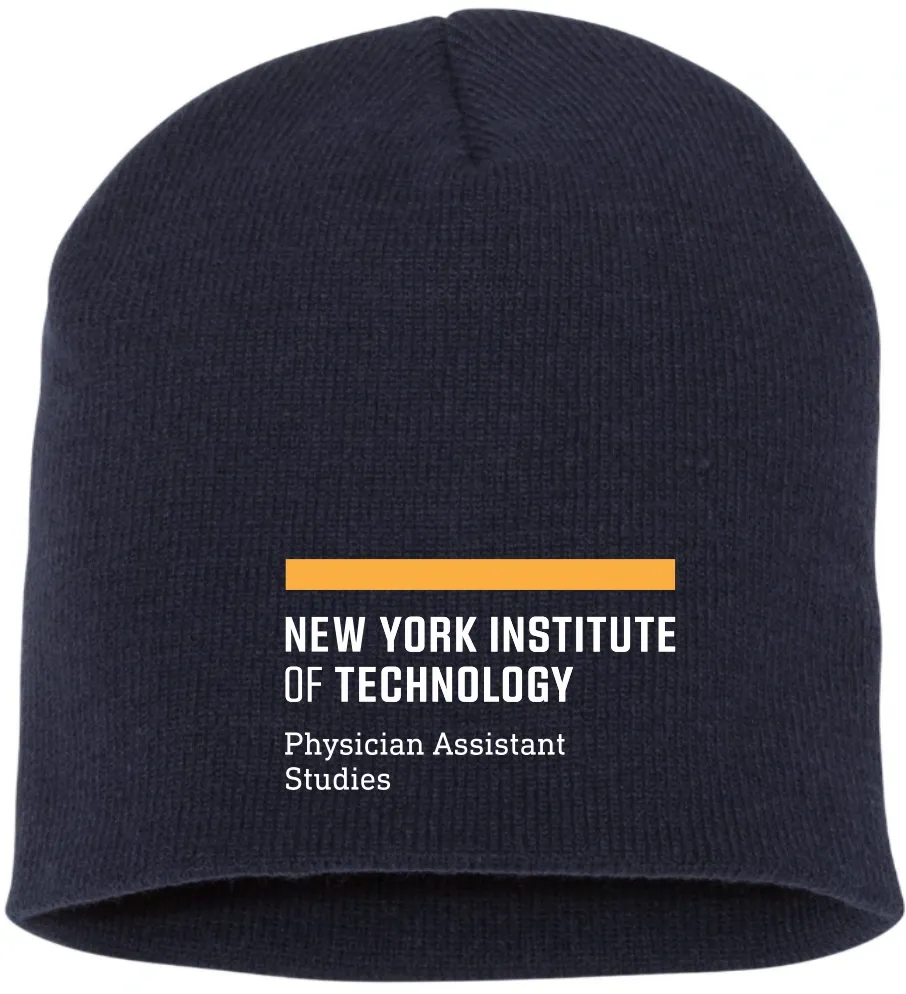 NYIT PA Studies Knit Beanie (Heather Grey or Navy)