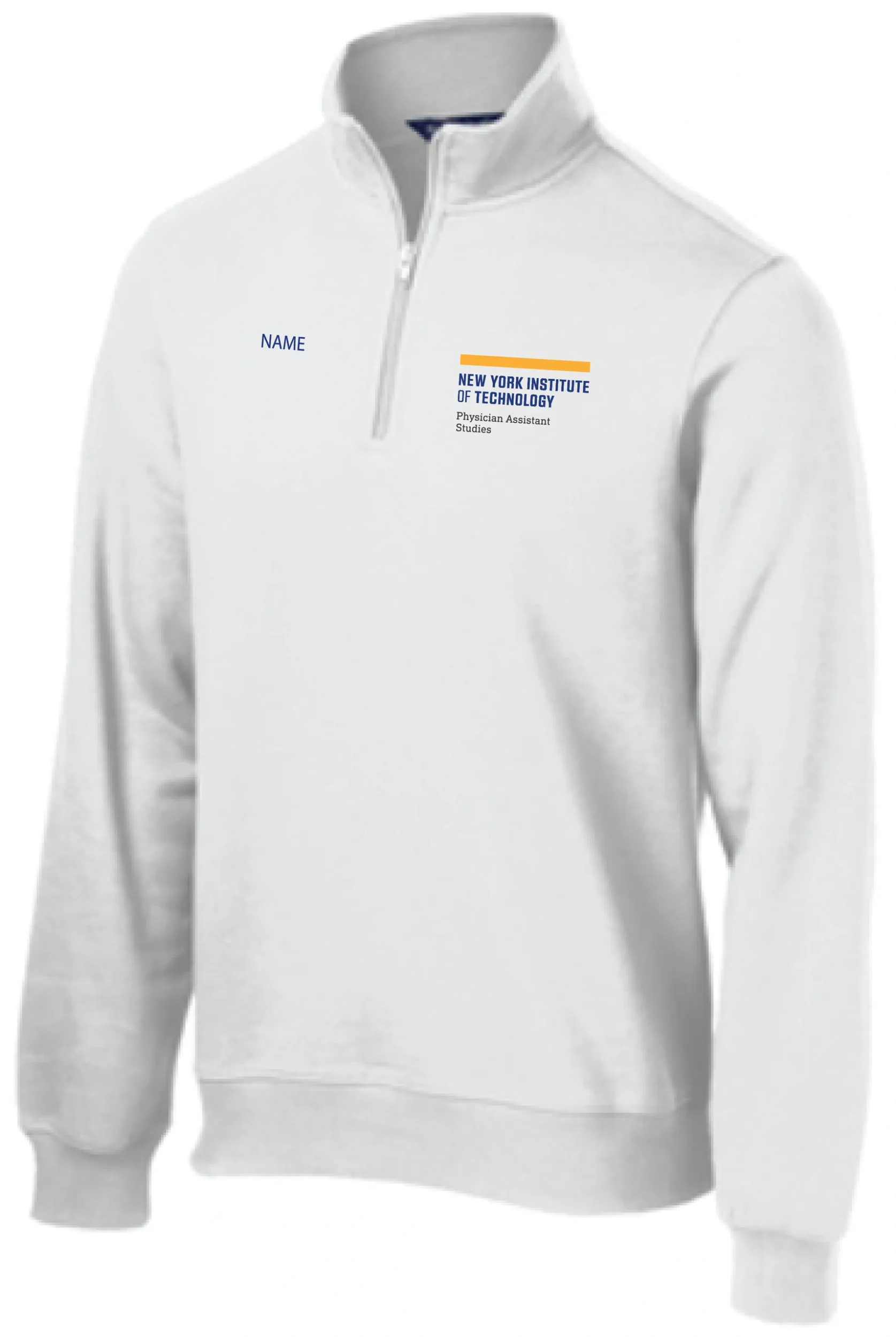 NYIT PA Studies Unisex 1/4 Zip Fleece Sweatshirt (Navy or Athletic Heather) (OPTIONAL NAME CUSTOMIZATION) - Image 2