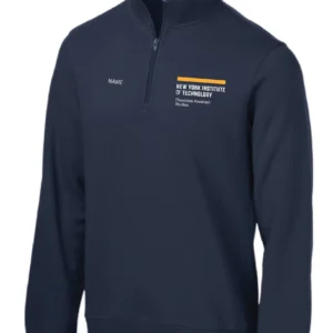 NYIT PA Studies Unisex 1/4 Zip Fleece Sweatshirt (Navy or Athletic Heather) (OPTIONAL NAME CUSTOMIZATION)