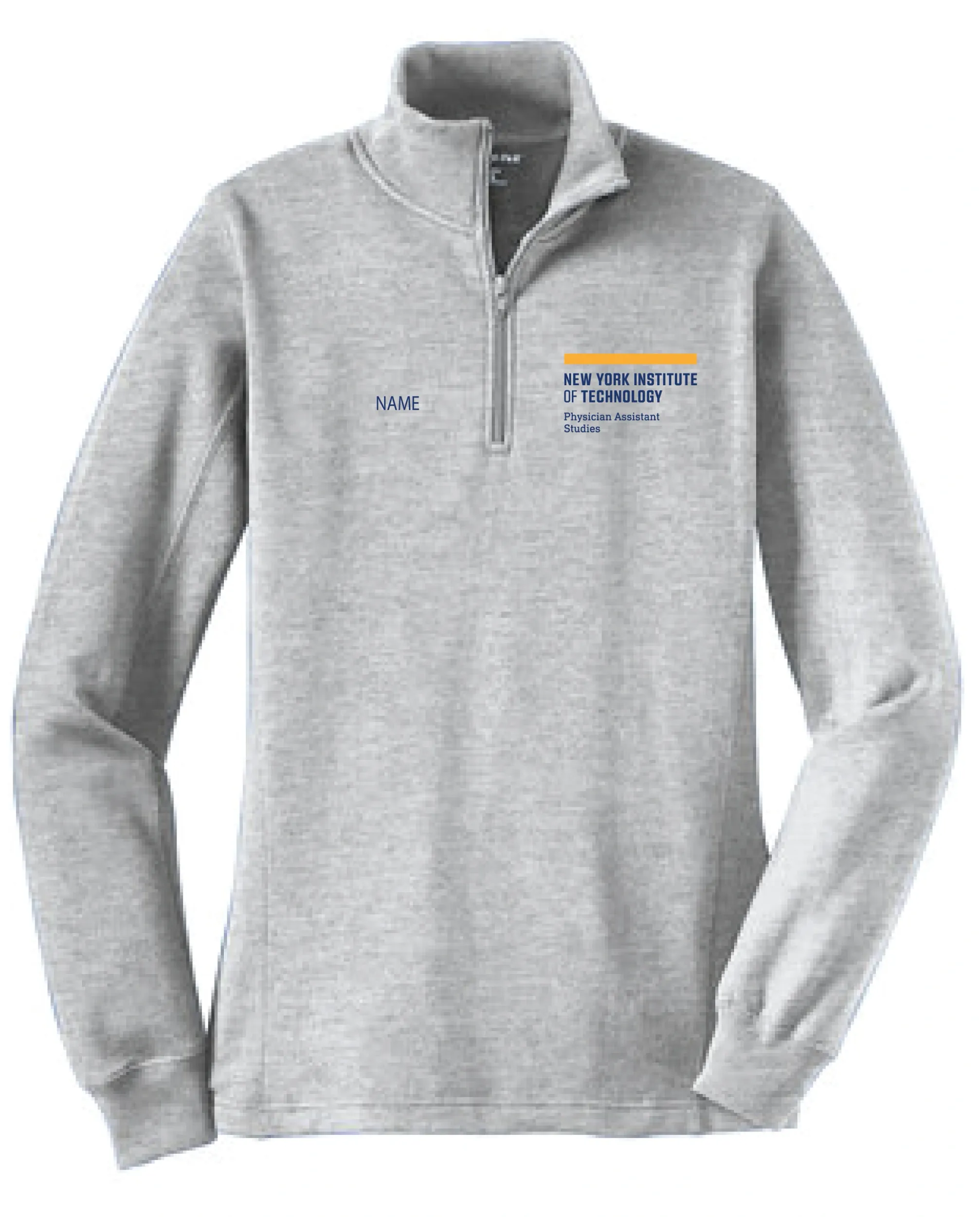 NYIT PA Studies Women's 1/4 Zip Fleece Sweatshirt (Navy or Vintage Heather) - Image 2