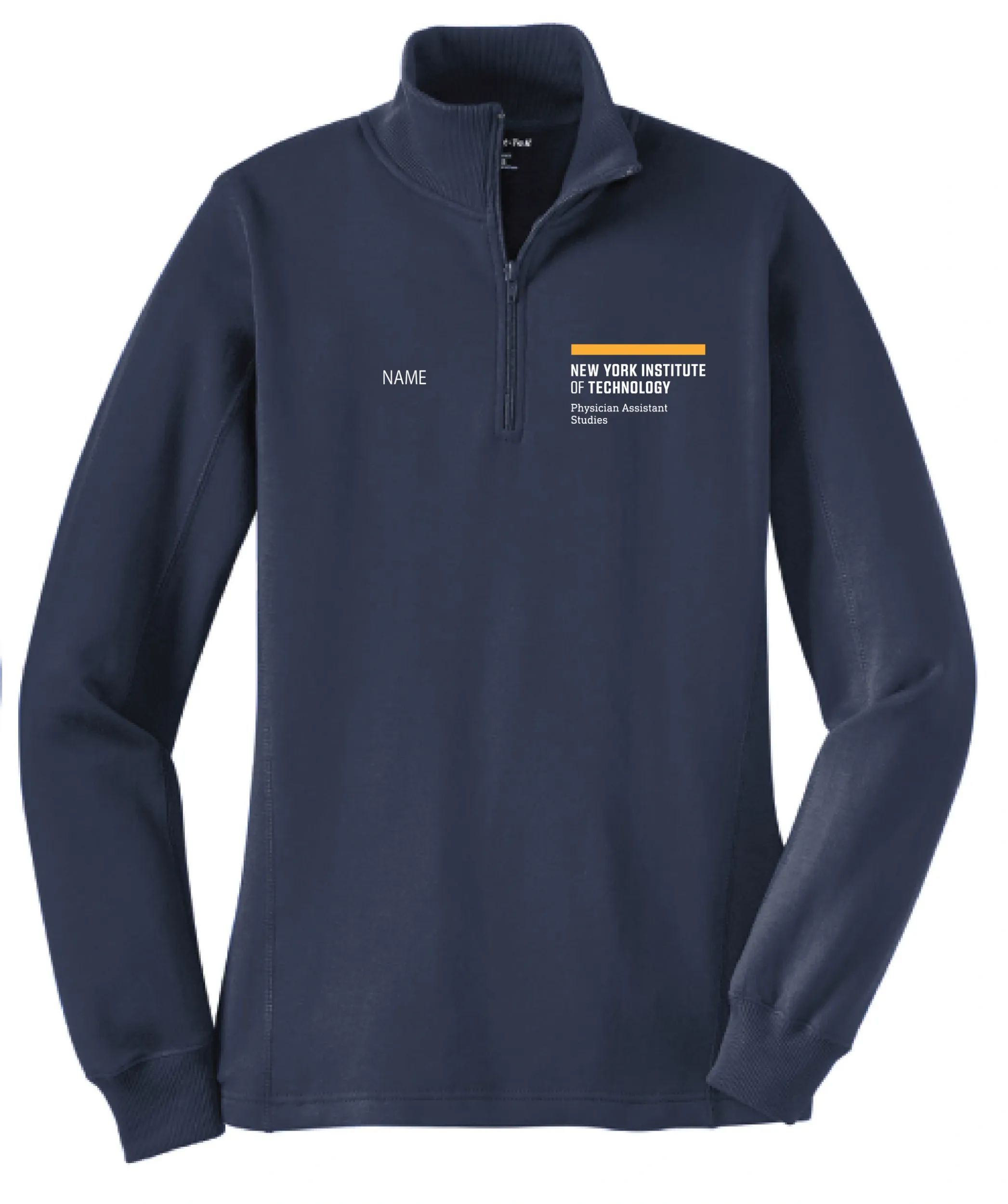 NYIT PA Studies Women's 1/4 Zip Fleece Sweatshirt (Navy or Vintage Heather)