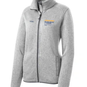 NYIT PA Studies Ladies Full Zip Sweater Fleece Jacket (Optional Custom Name)